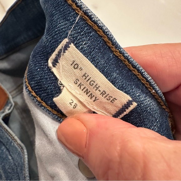 Madewell Women’s 10” High Rise Skinny Raw Hem Denim Stretch Jeans Style H5206 28 - Picture 4 of 13